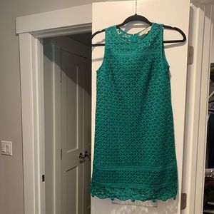 Emerald Lace Loft Dress. Excellent condition.